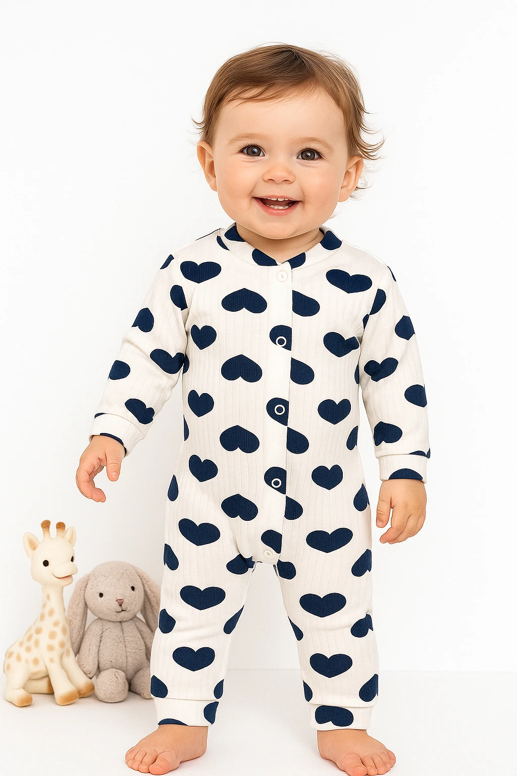 🌟 Bugüne Özel İndirim – Kız Bebek Tulumu %100 Pamuk