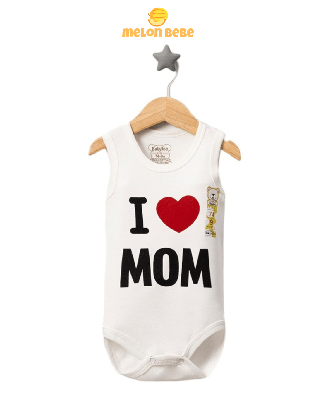 I Love Mom Askılı Body