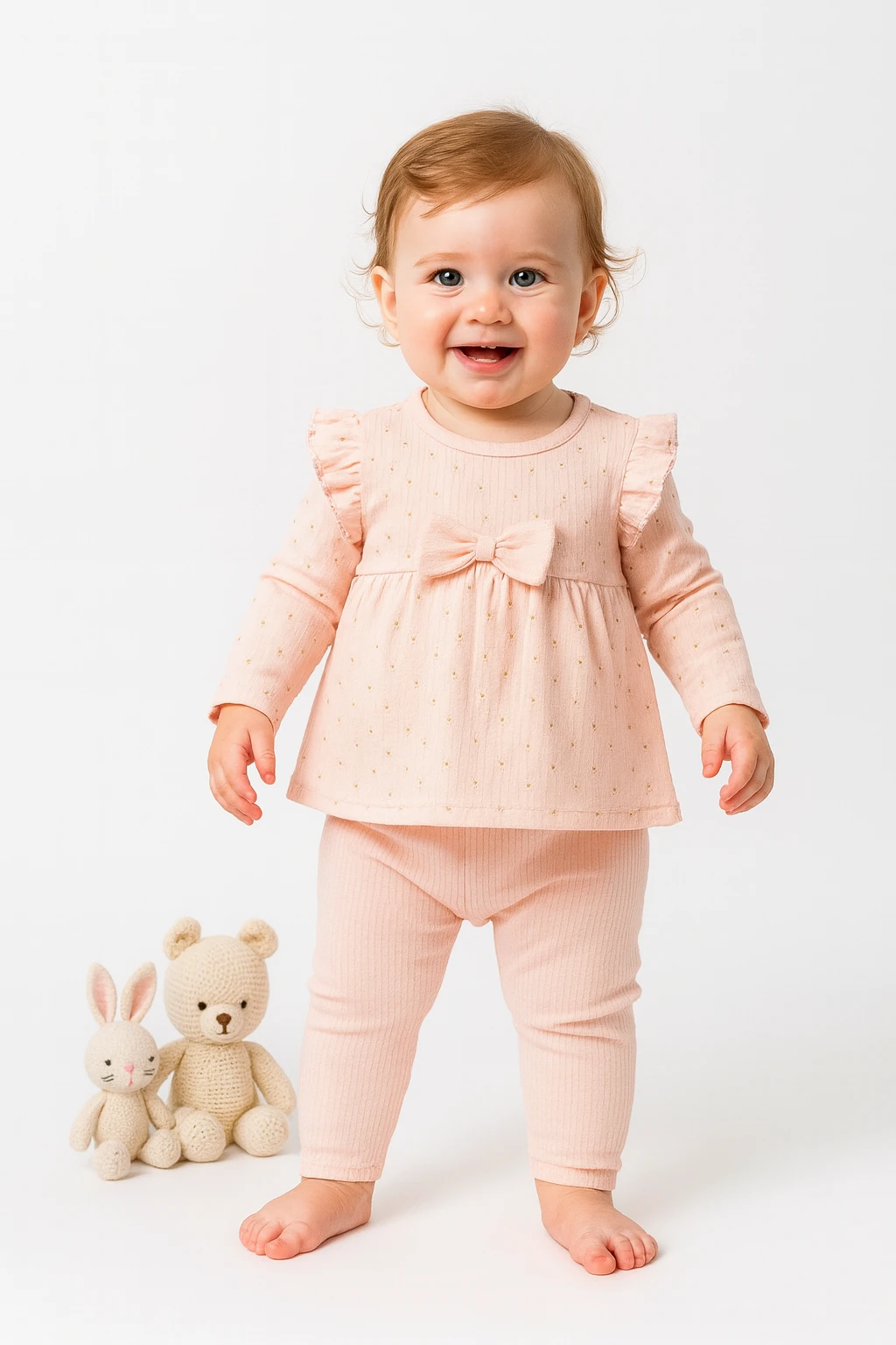 🌟 Bugüne Özel İndirim – 2’li Kız Bebek Takımı %100 Pamuk