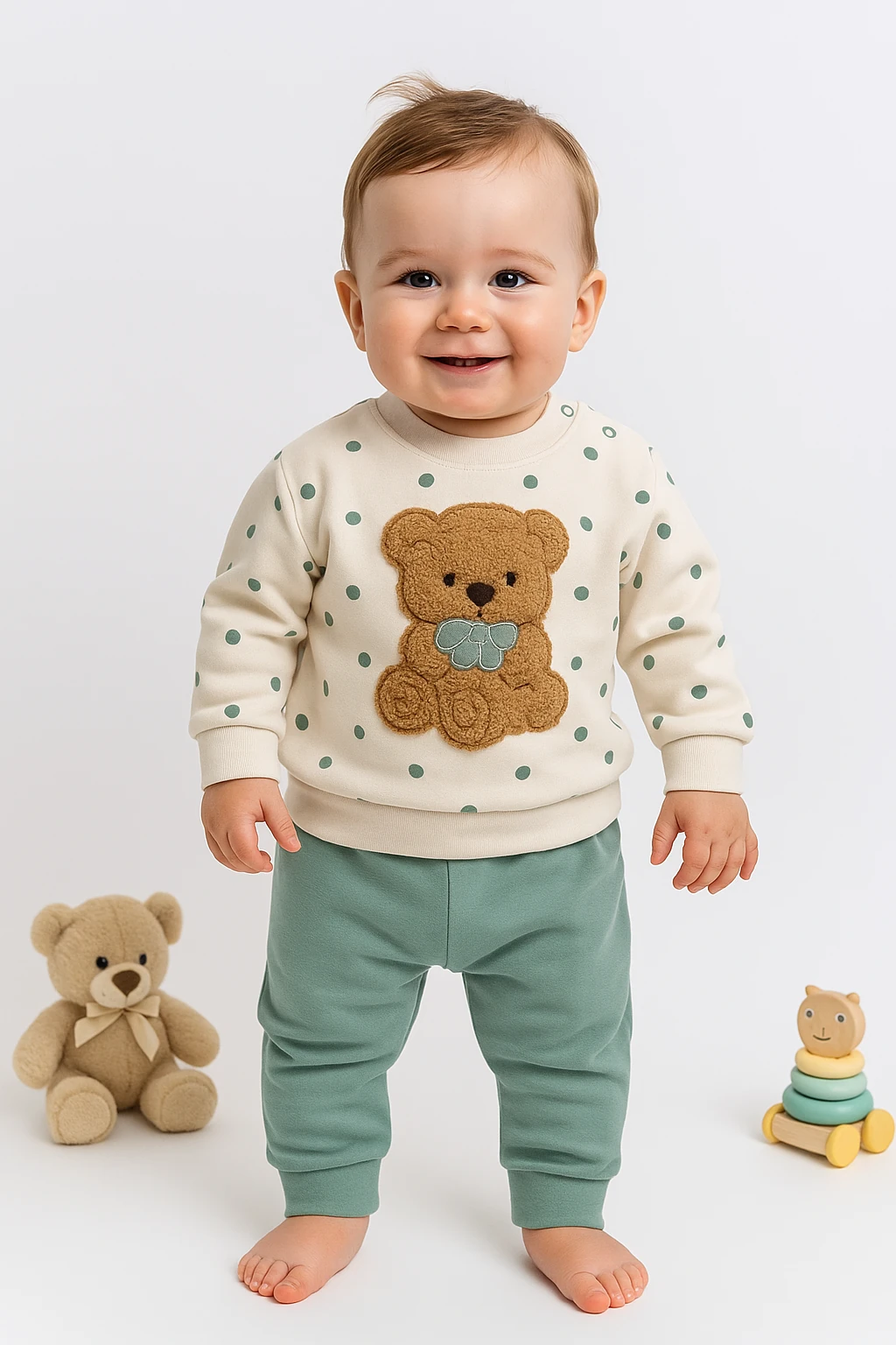 Ayıcık Nakışlı 2'li Takım