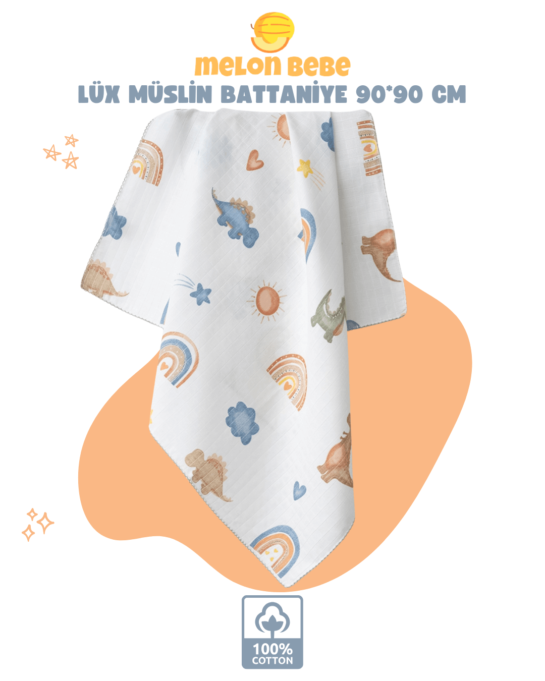 Lüx Müslin Battaniye 90*90 cm