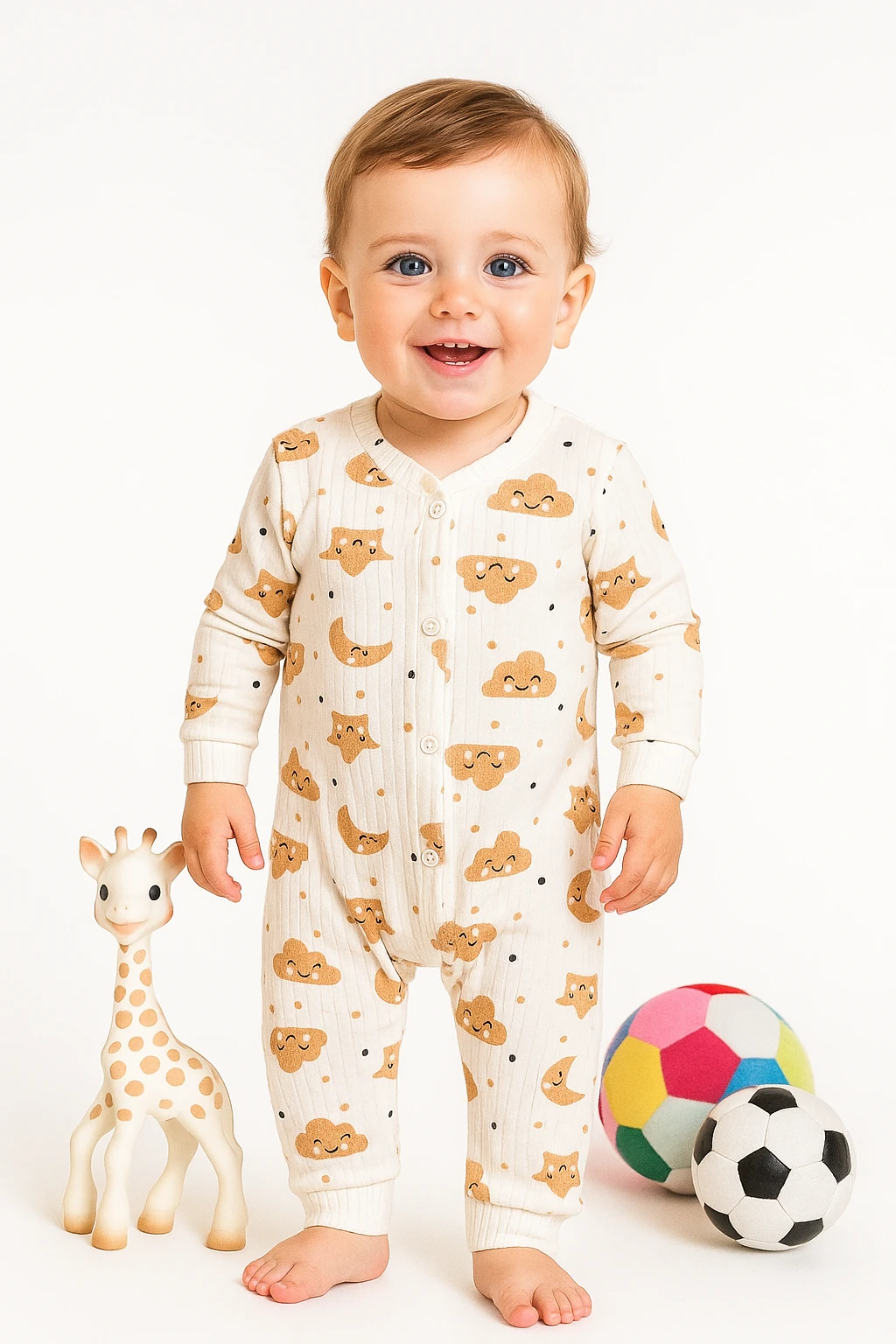 🌟 Bugüne Özel İndirim – Erkek Bebek Tulumu %100 Pamuk