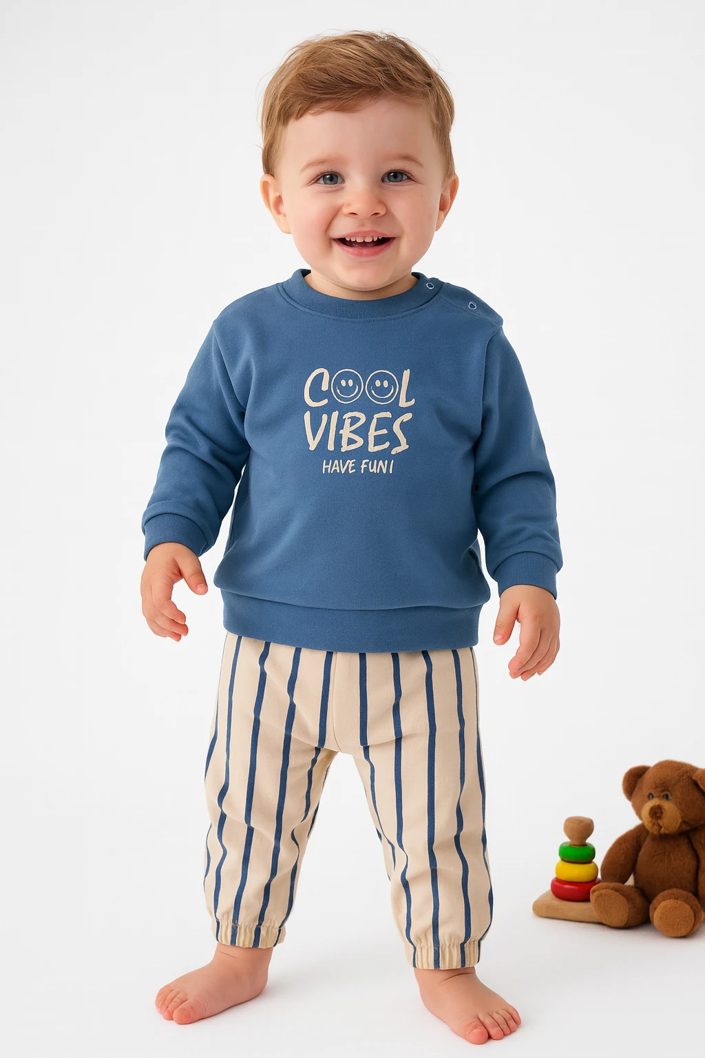 🌟 Bugüne Özel İndirim – 2’li Erkek Bebek Takımı %100 Pamuk