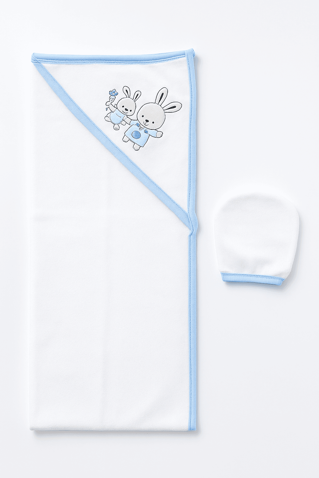 Rabbit Friends 2'li Havlu Silgi Set