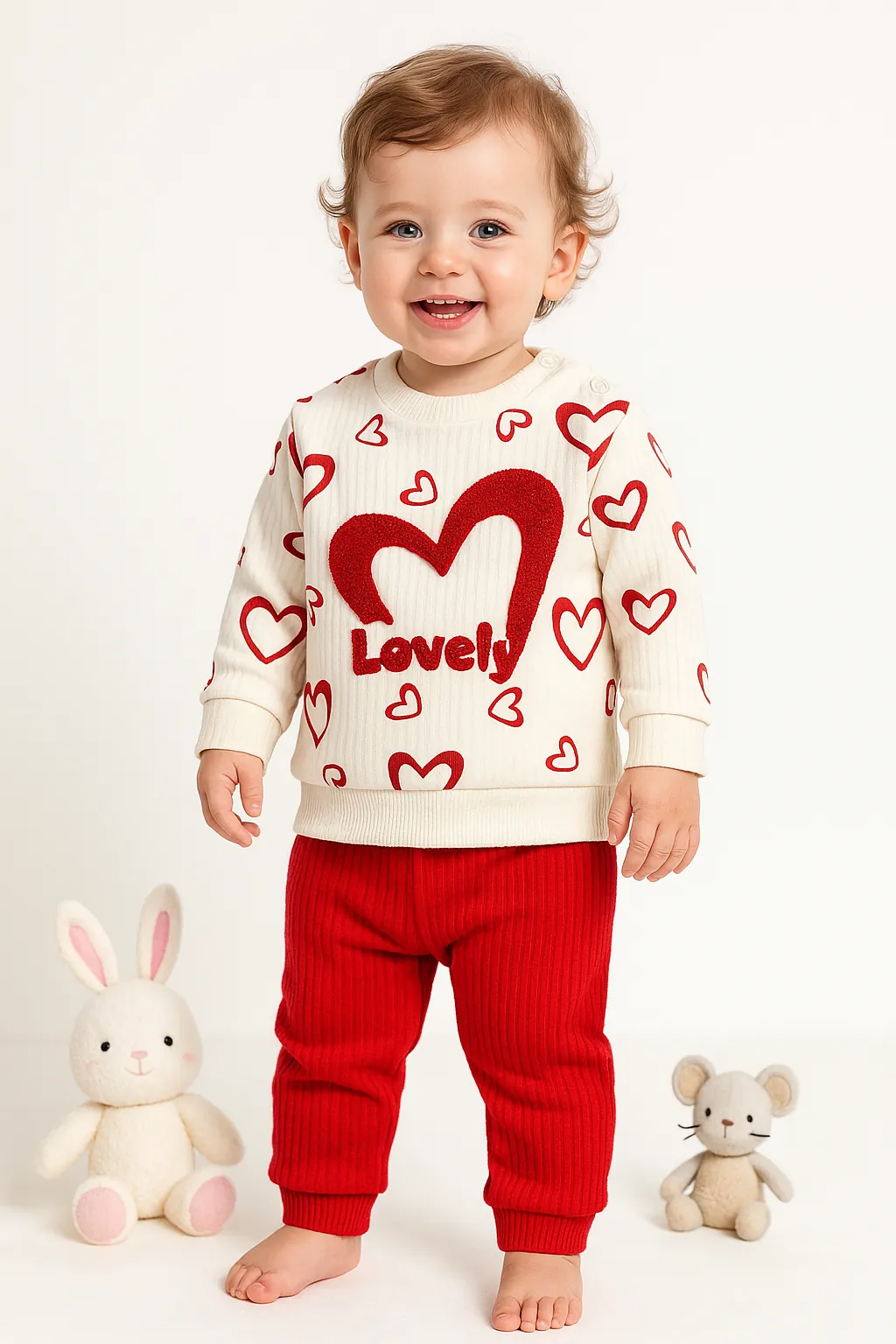 🌟 Kasım 11.11 İndirimi Özel Ürünü – 2’li Kız Bebek Takımı %100 Pamuk