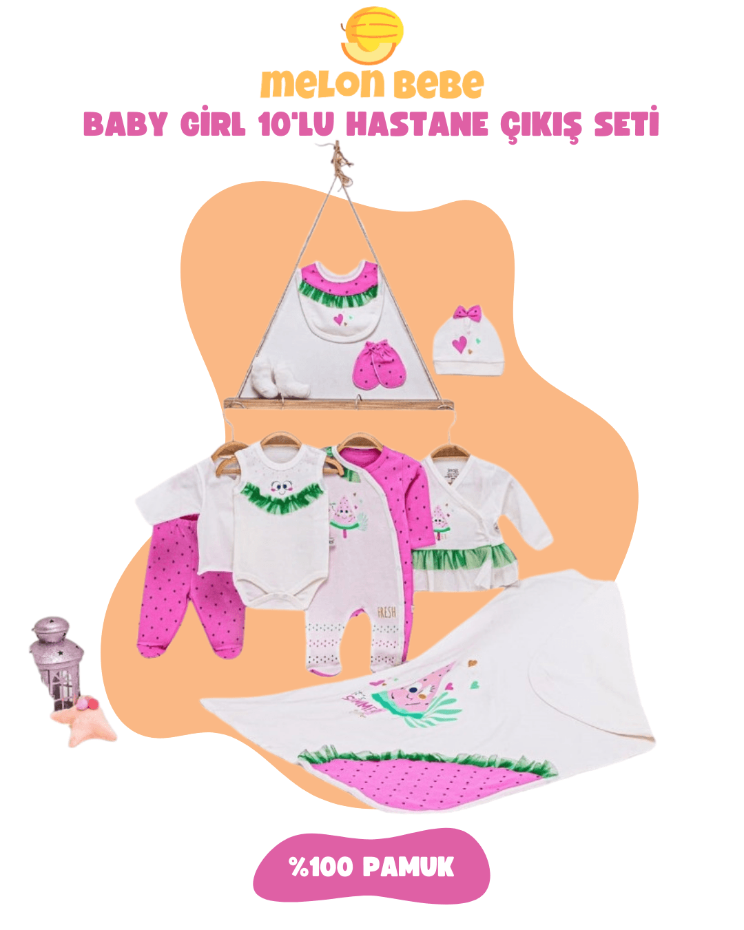 Baby Girl 10'lu Hastane Çıkış Seti