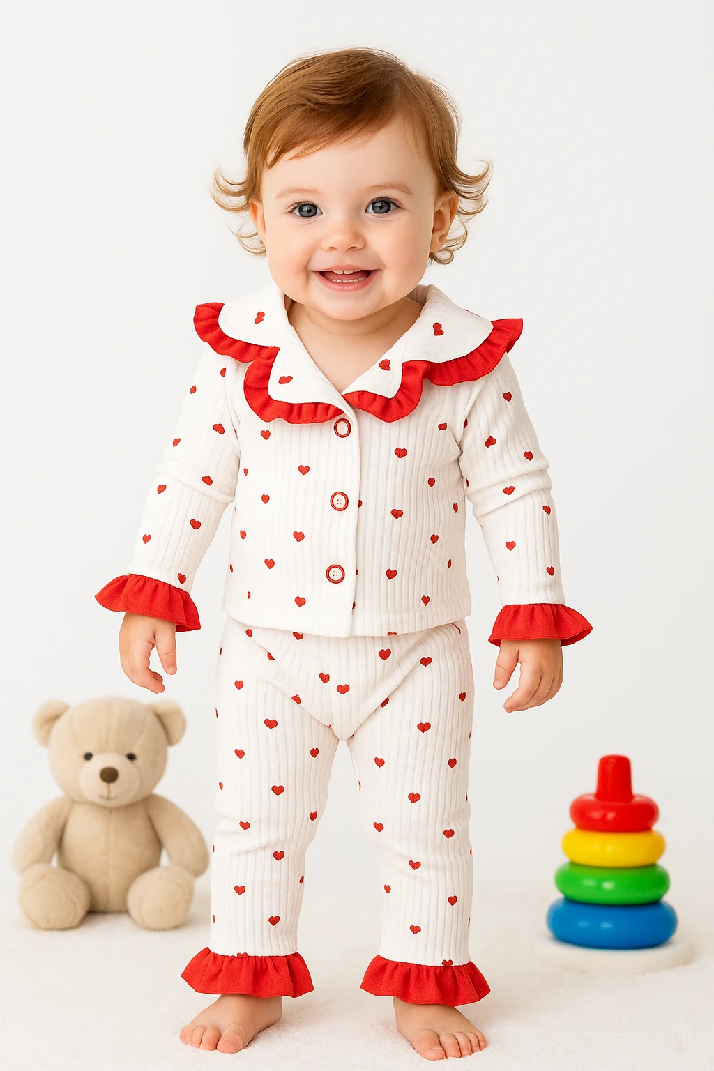 🌟 Bugüne Özel İndirim – 2’li Kız Bebek Takımı %100 Pamuk