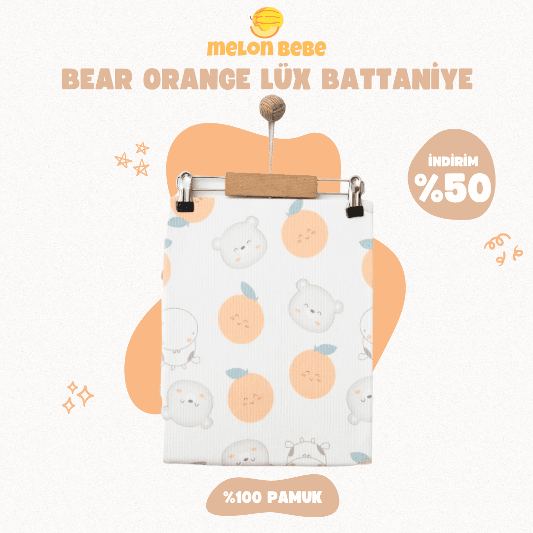 Bear Orange Lüx Battaniye