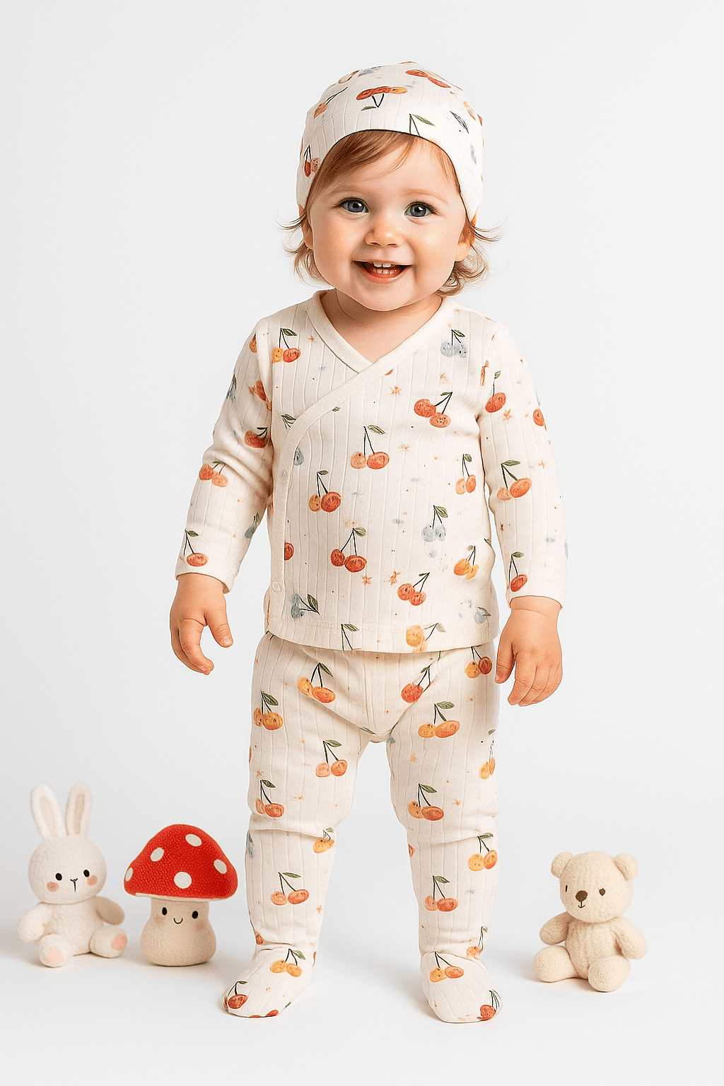 Cute Cherry 3'lü Zıbın Seti