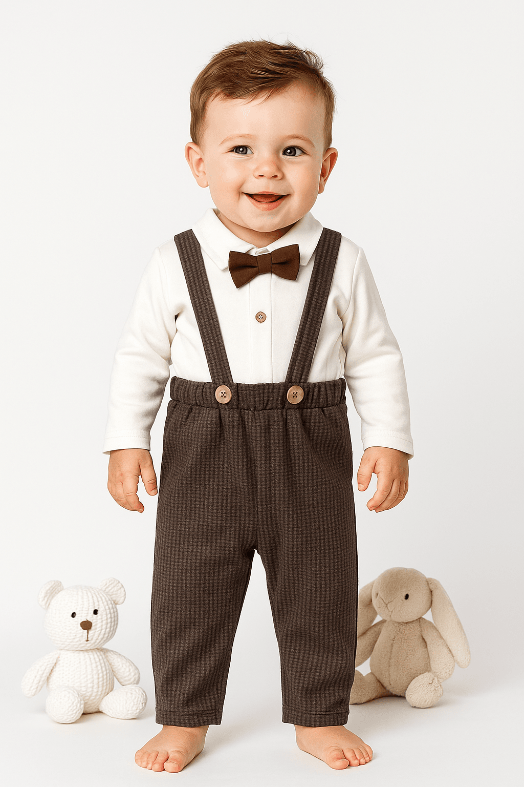 Minik Centilmen Papyonlu Salopet Set