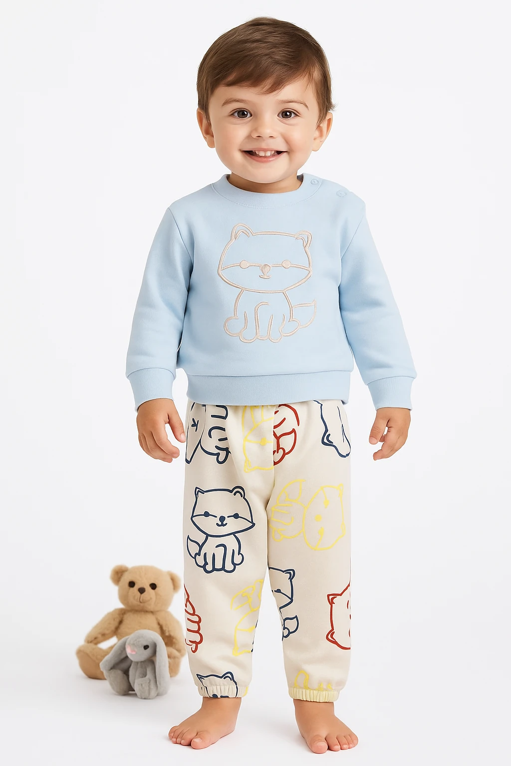🌟 Bugüne Özel İndirim – 2’li Erkek Bebek Takımı %100 Pamuk
