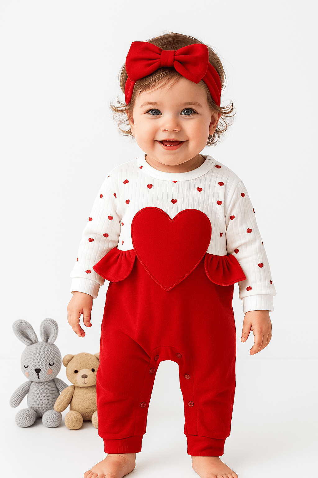 Lovely Girl Bandanalı 2'li Tulum Set