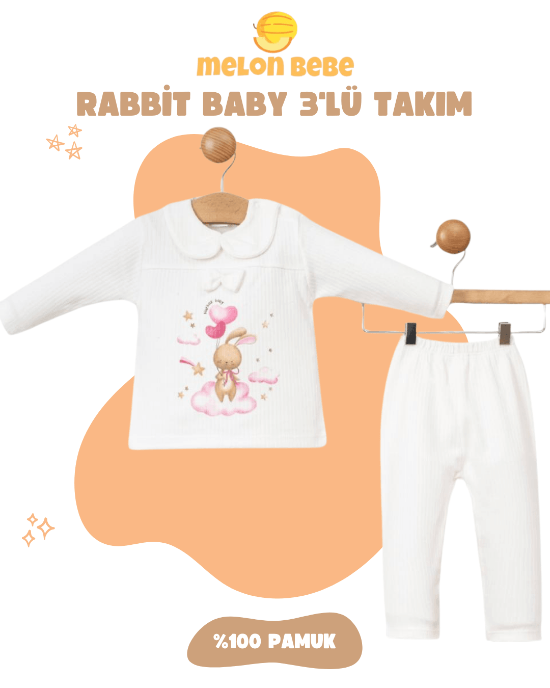 Rabbit Baby 3'lü Takım