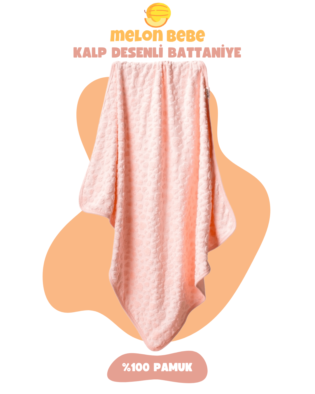 Kalp Desenli Battaniye