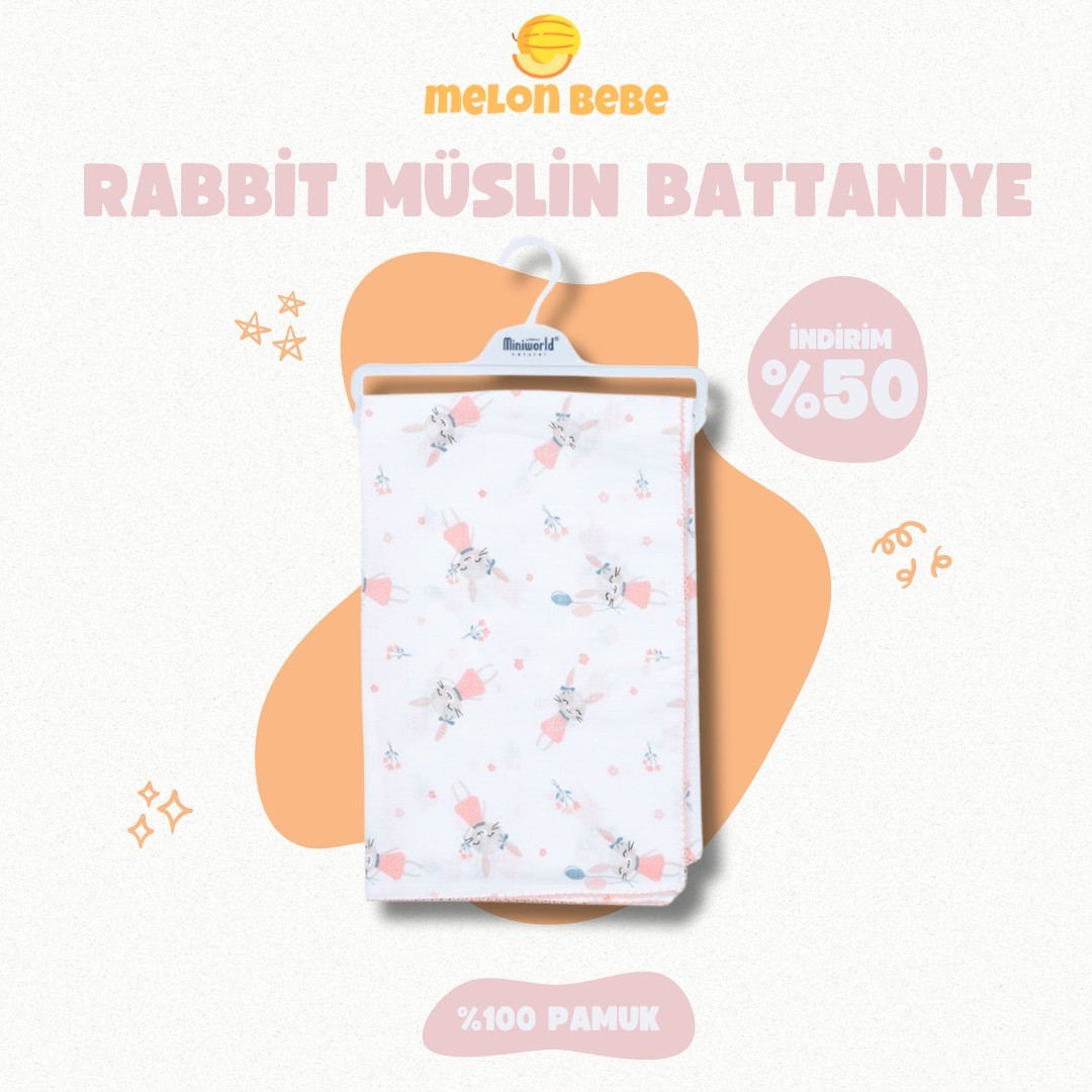 Rabbit Müslin Battaniye