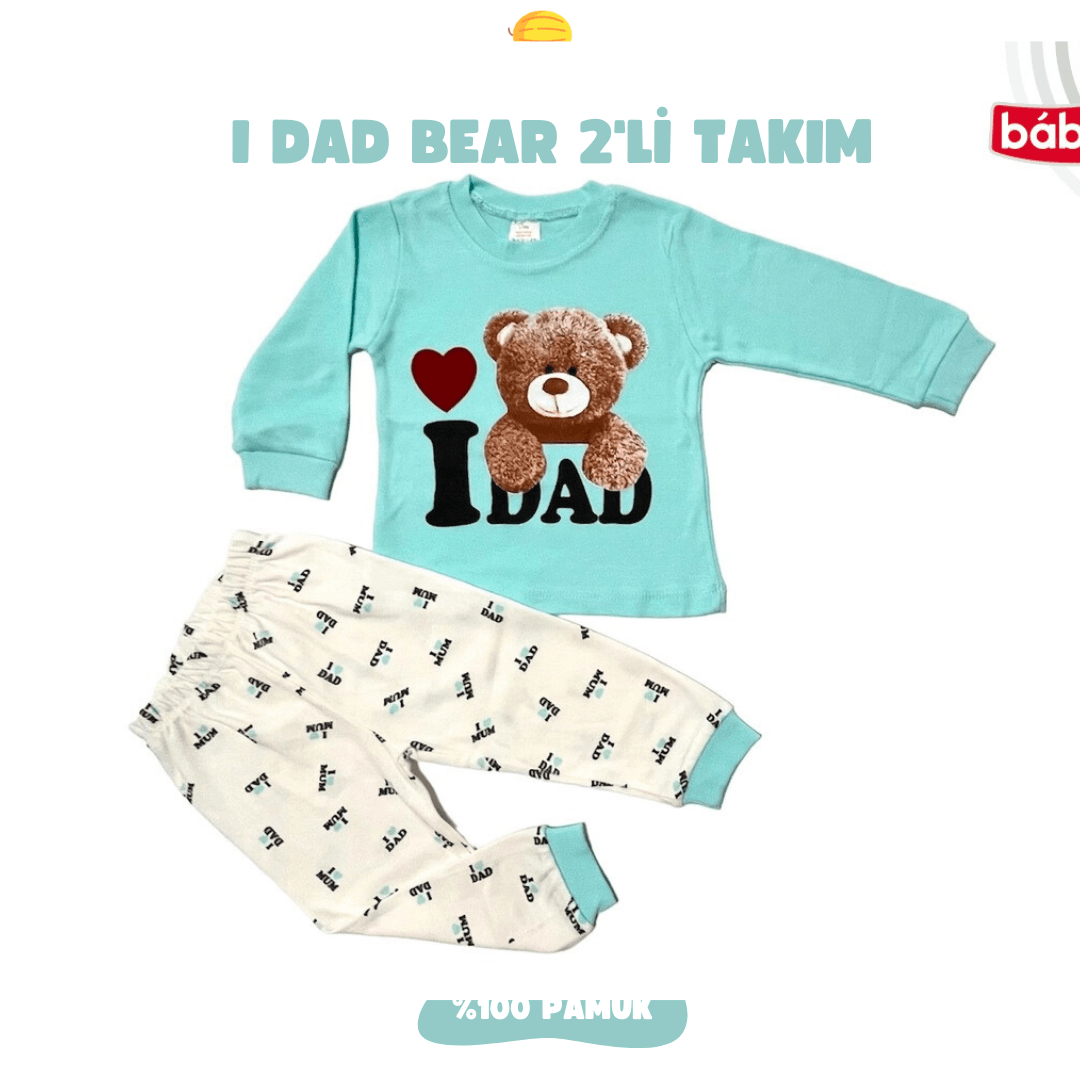 I Dad Bear 1,2,3 Yaş 2'li Takım