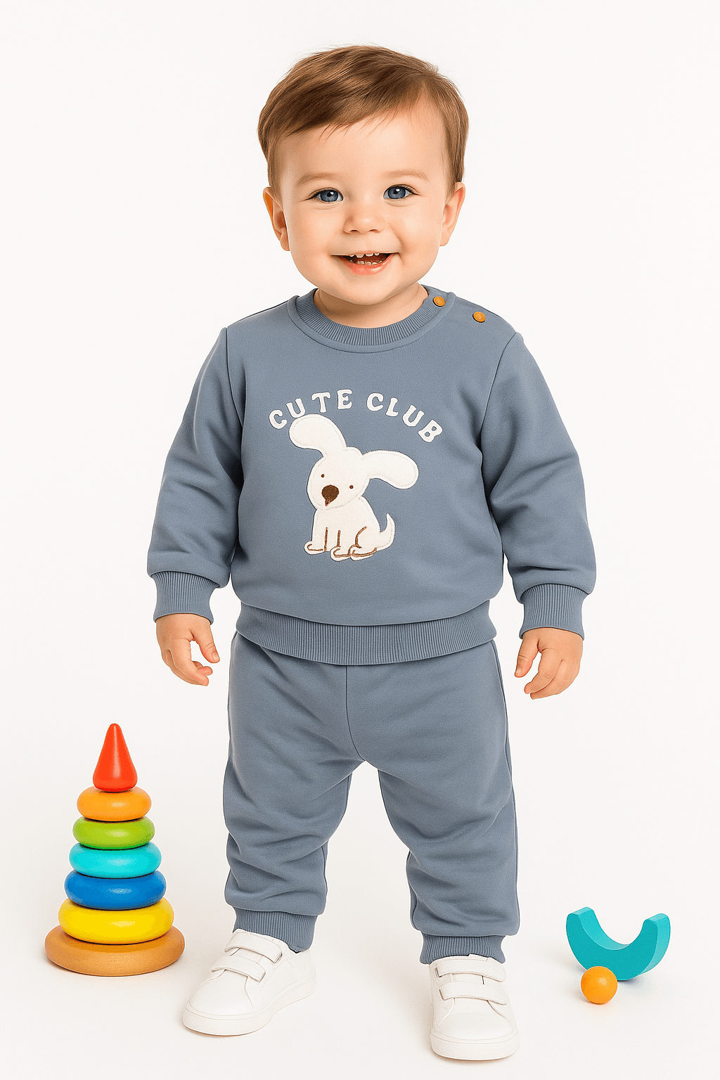 Cute Club Nakışlı 2'li Takım
