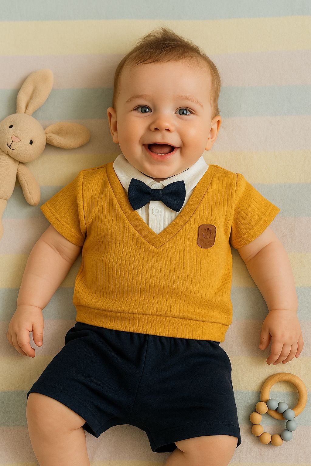Baby Centilmen Kendinden Yelekli Yazlık 2'li Takım