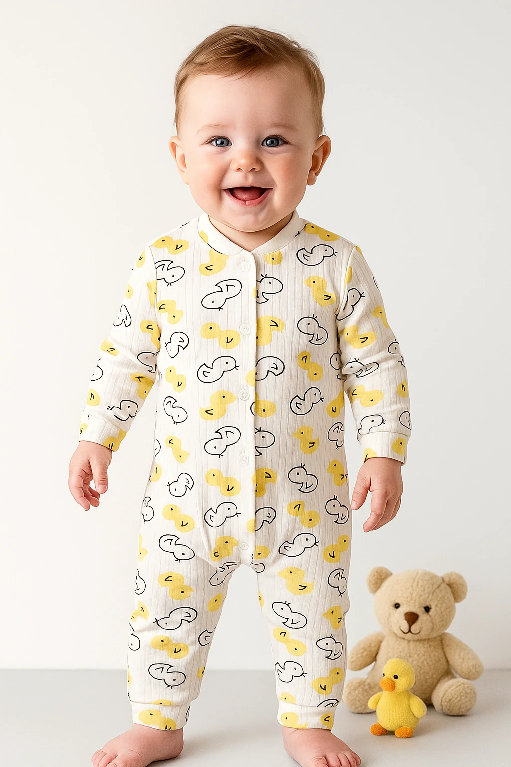 🌟 Bugüne Özel İndirim – Erkek Bebek Tulumu %100 Pamuk