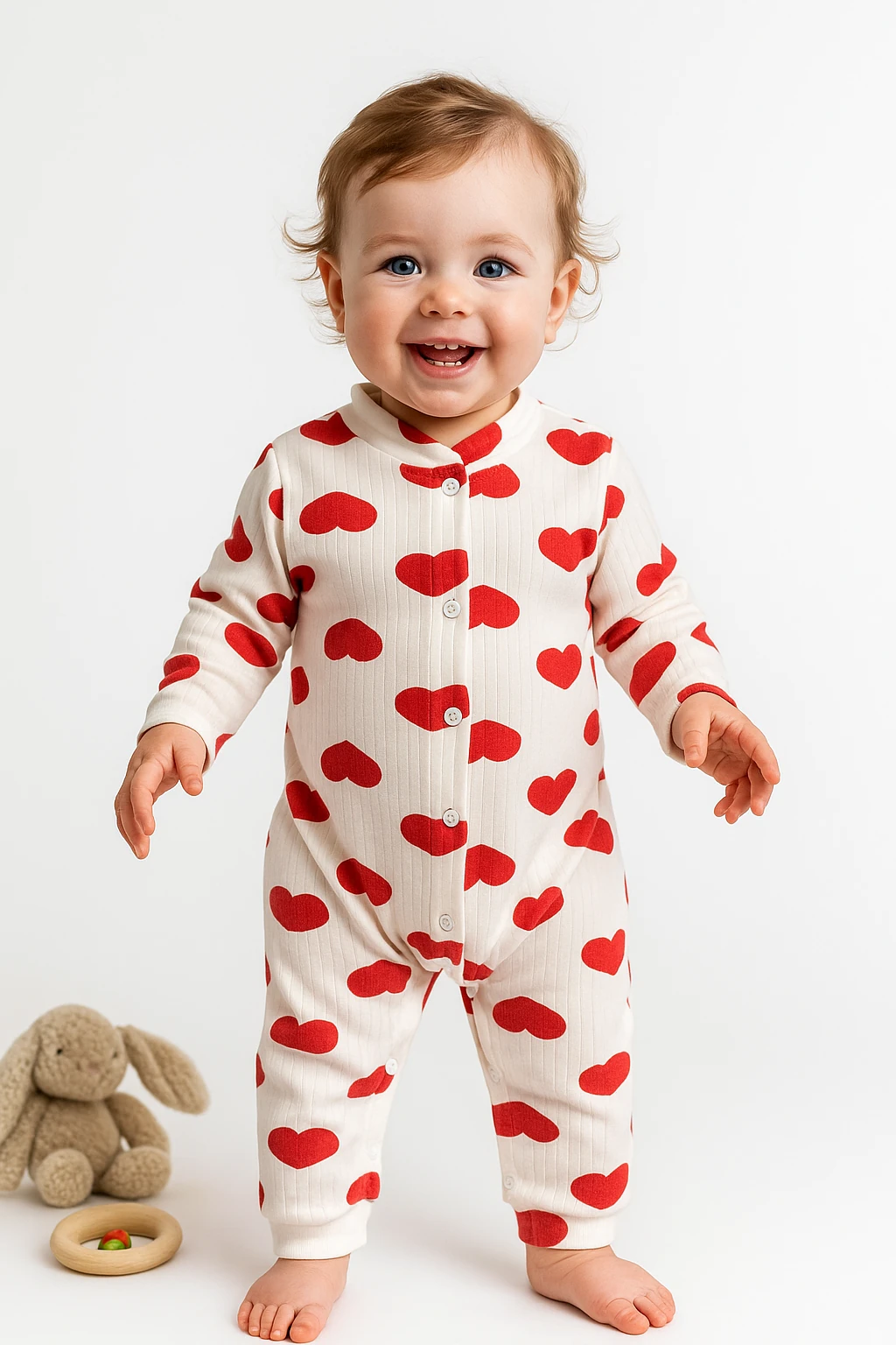 🌟 Bugüne Özel İndirim – Kız Bebek Tulumu %100 Pamuk