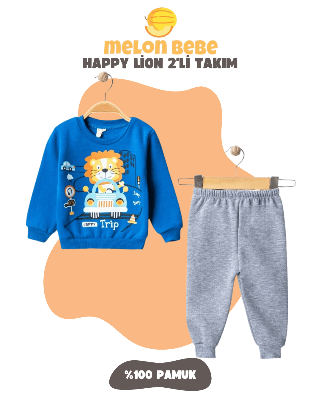 Happy Lion 3 İp 2'li Takım