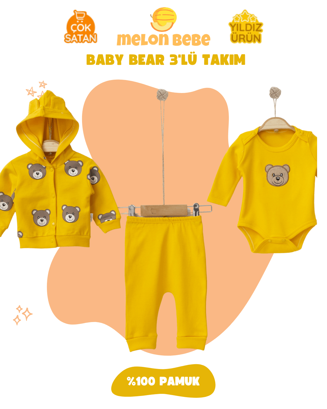 Baby Bear 3'lü Takım