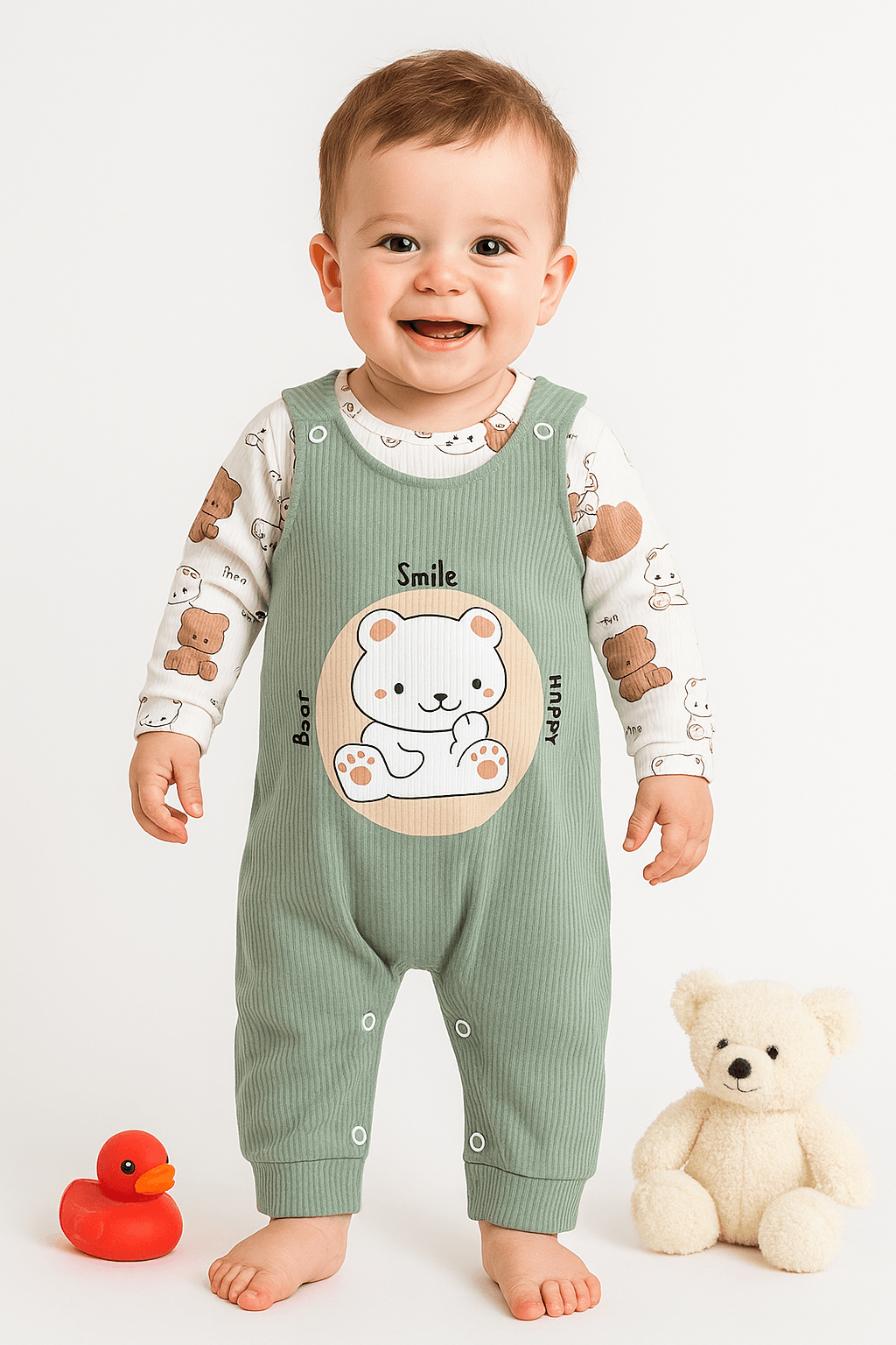 Smile Bear 2'li Salopet