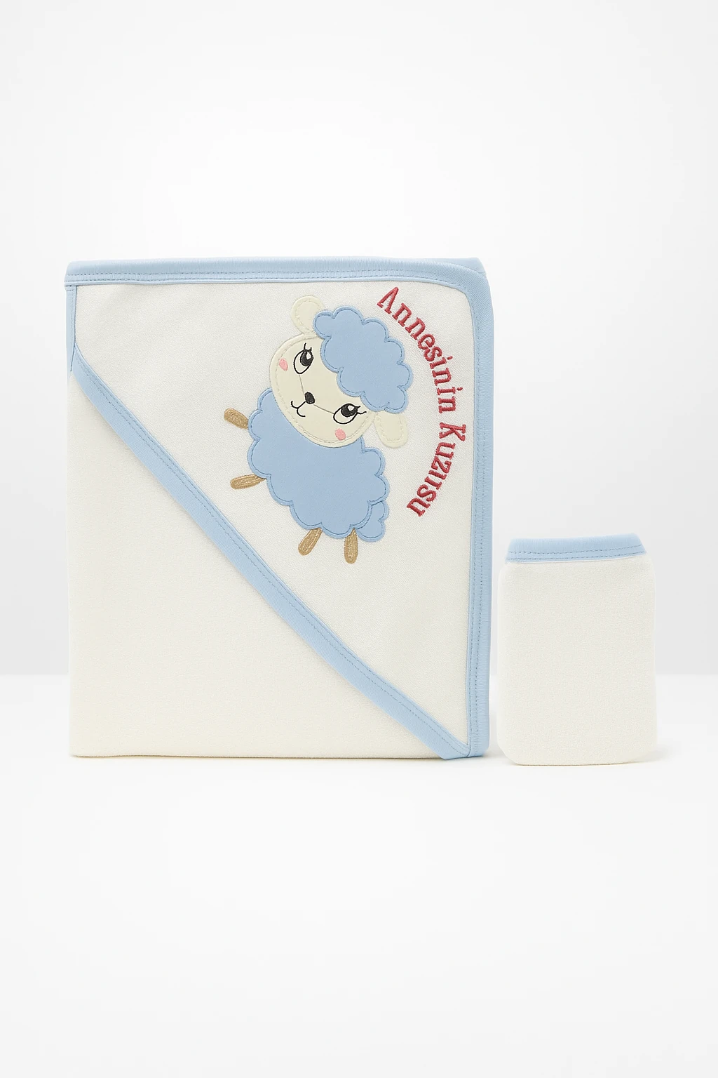 Annesinin Kuzusu Nakışlı 2'li Havlu Silgi Set