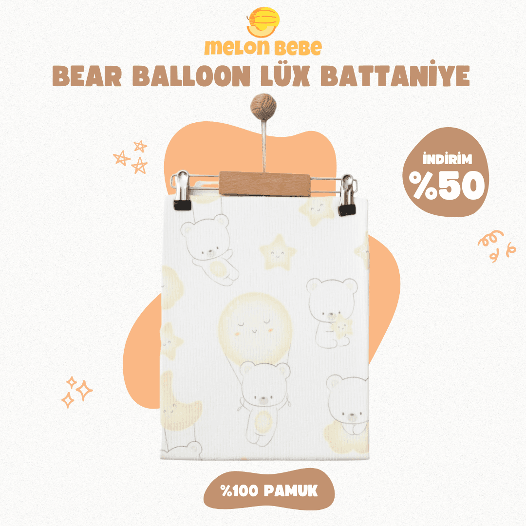 Bear Balloon Lüx Battaniye
