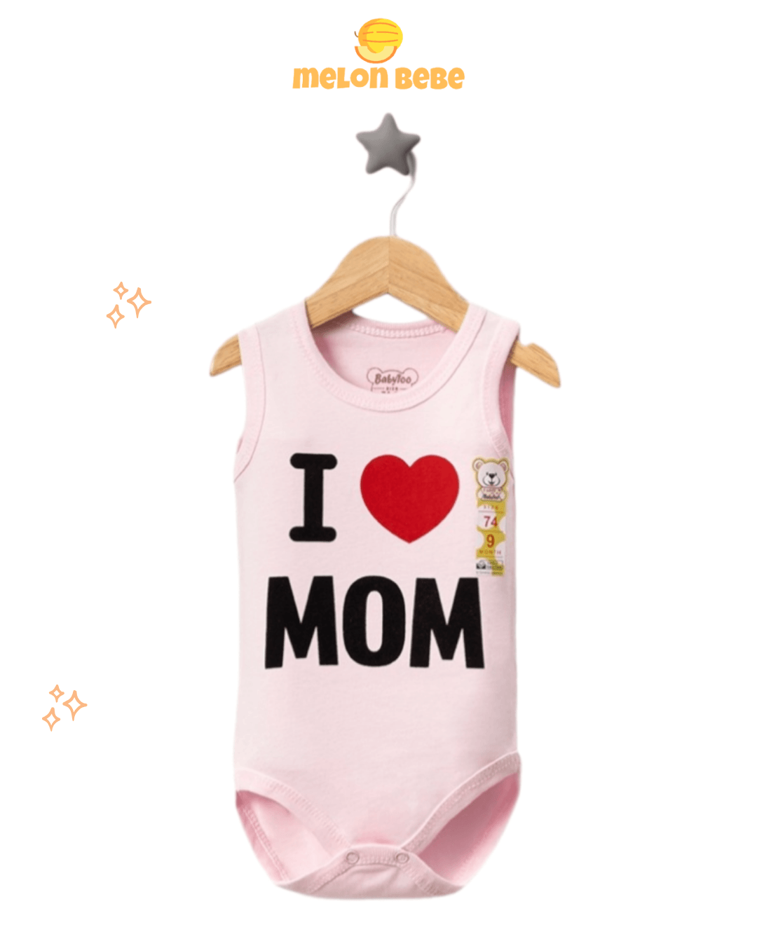 I Love Mom Askılı Body