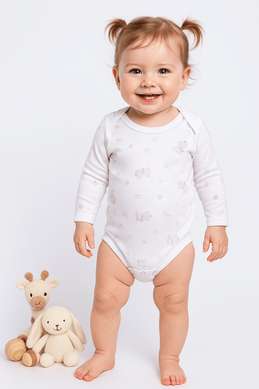 Sevimli Dostlar Çıtçıtlı Uzun Kollu Body