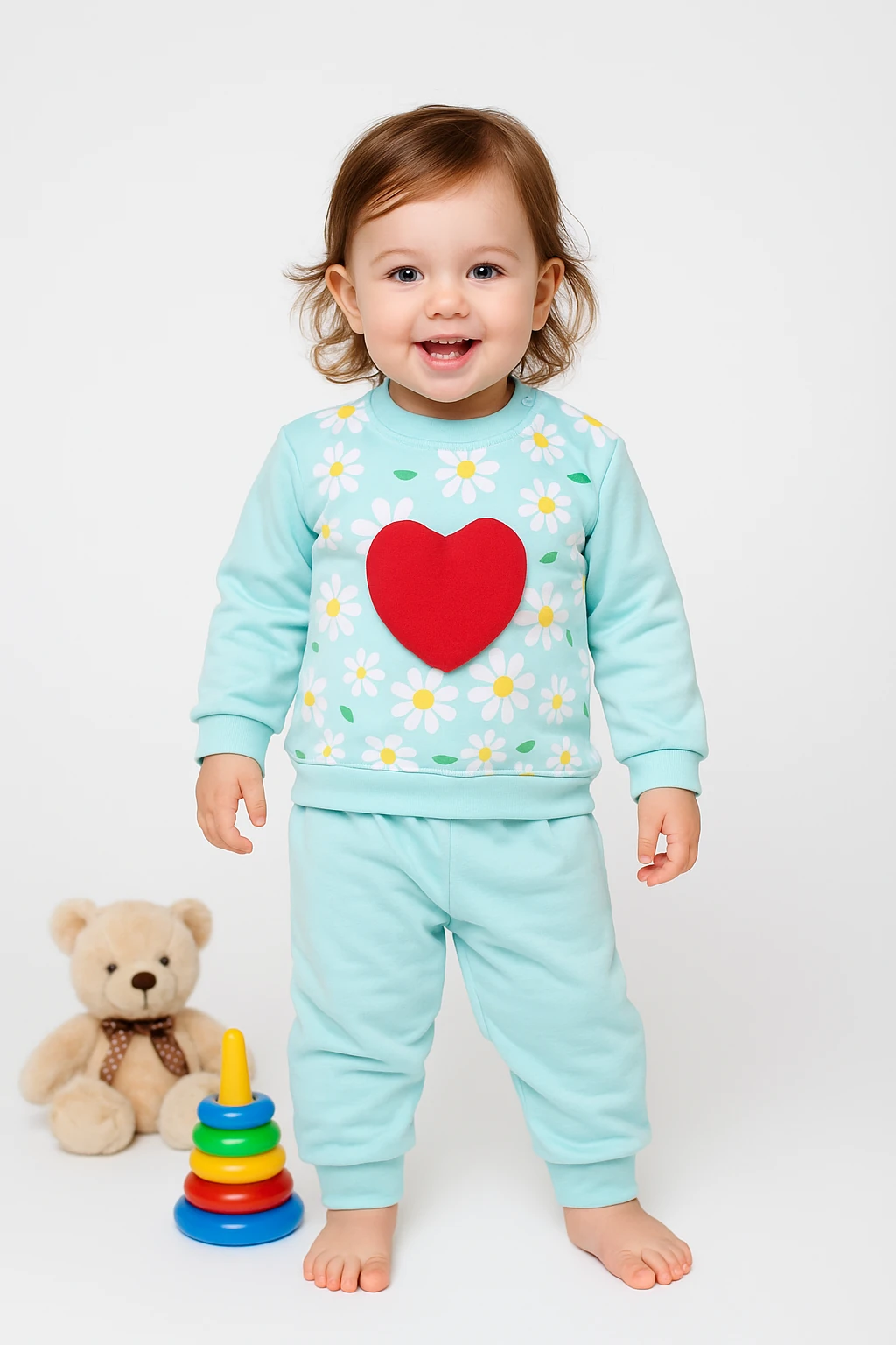 Kalp Kabartmalı 2'li Takım