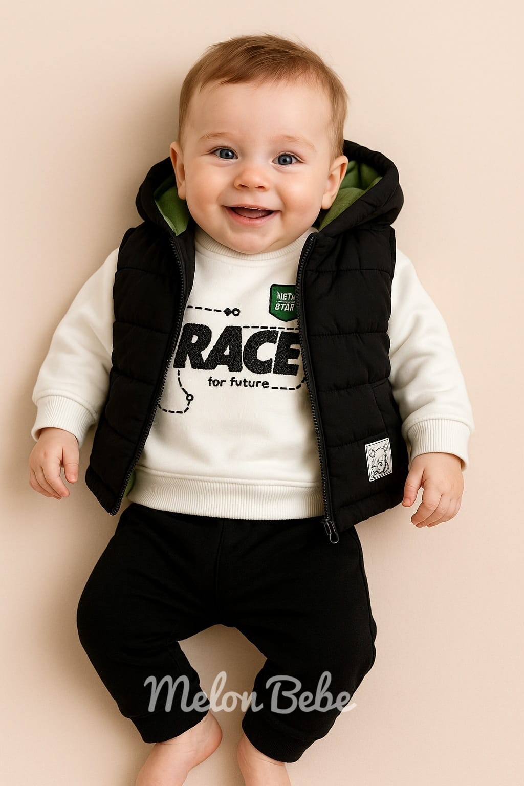 Race Baby Yelekli 3'lü Takım