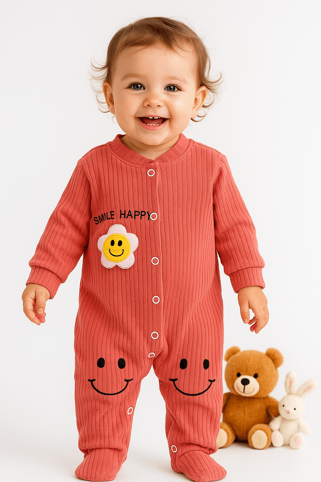 Smile Happy Çıtçıtlı Tulum