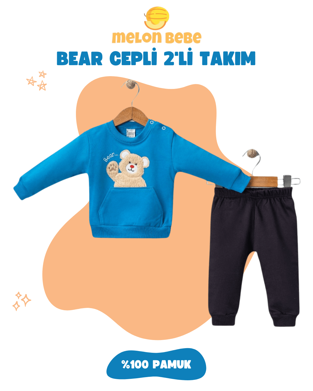 Bear Cepli 2'li Takım