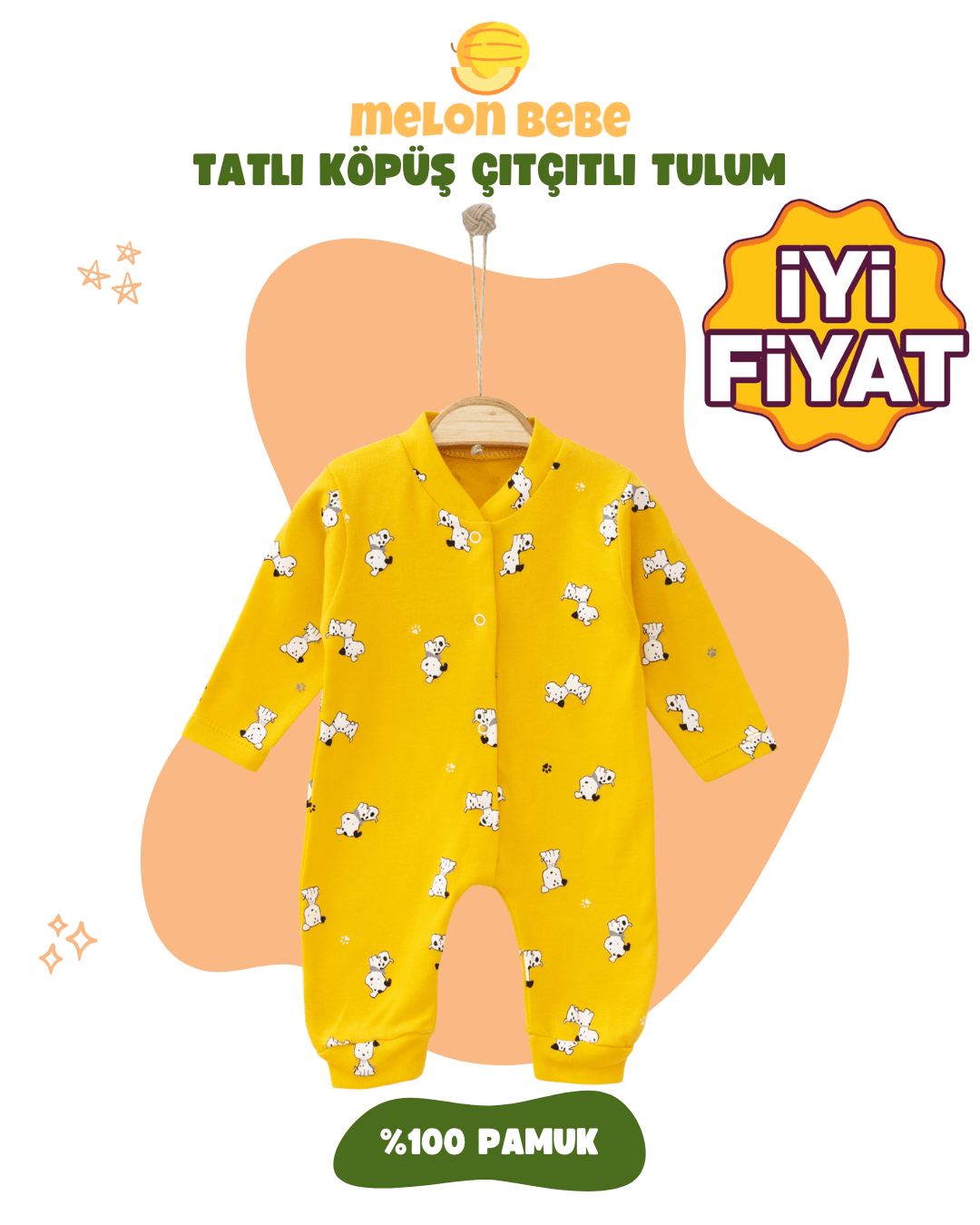 Tatlı Köpüş Çıtçıtlı Tulum