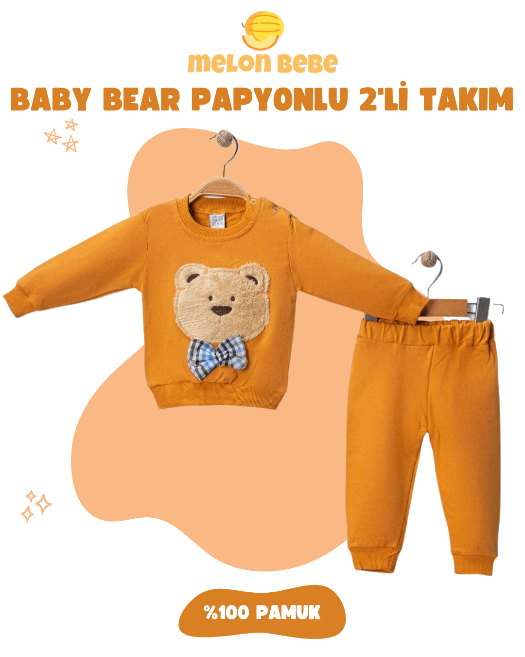 Baby Bear Papyonlu 2'li Takım