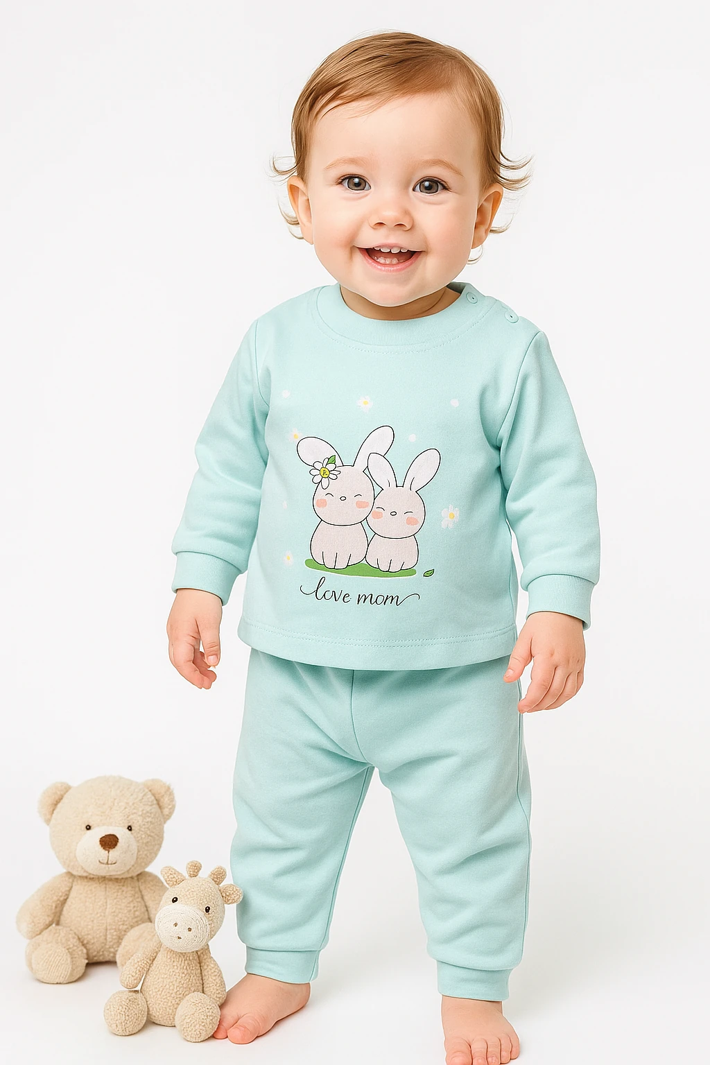 🌟 Bugüne Özel İndirim – 2’li Kız Bebek Takımı %100 Pamuk