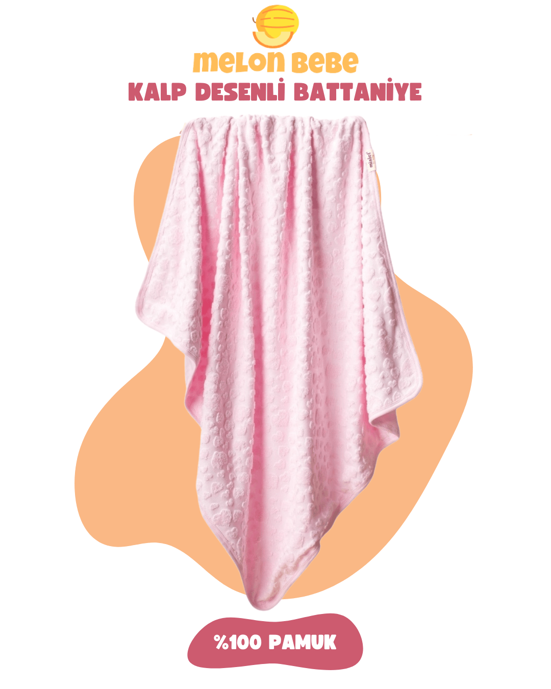 Kalp Desenli Battaniye