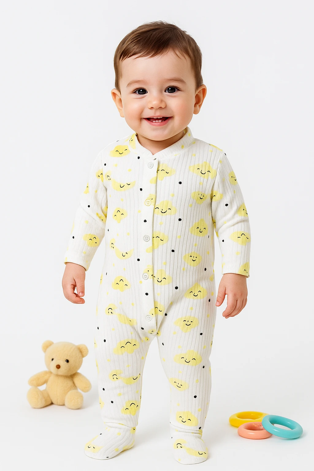 🌟 Bugüne Özel İndirim – Erkek Bebek Tulumu %100 Pamuk