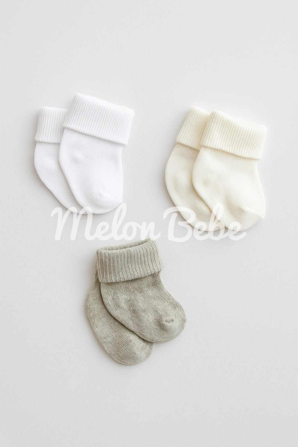  Lüx Basic 3'lü Set Bebek Çorap