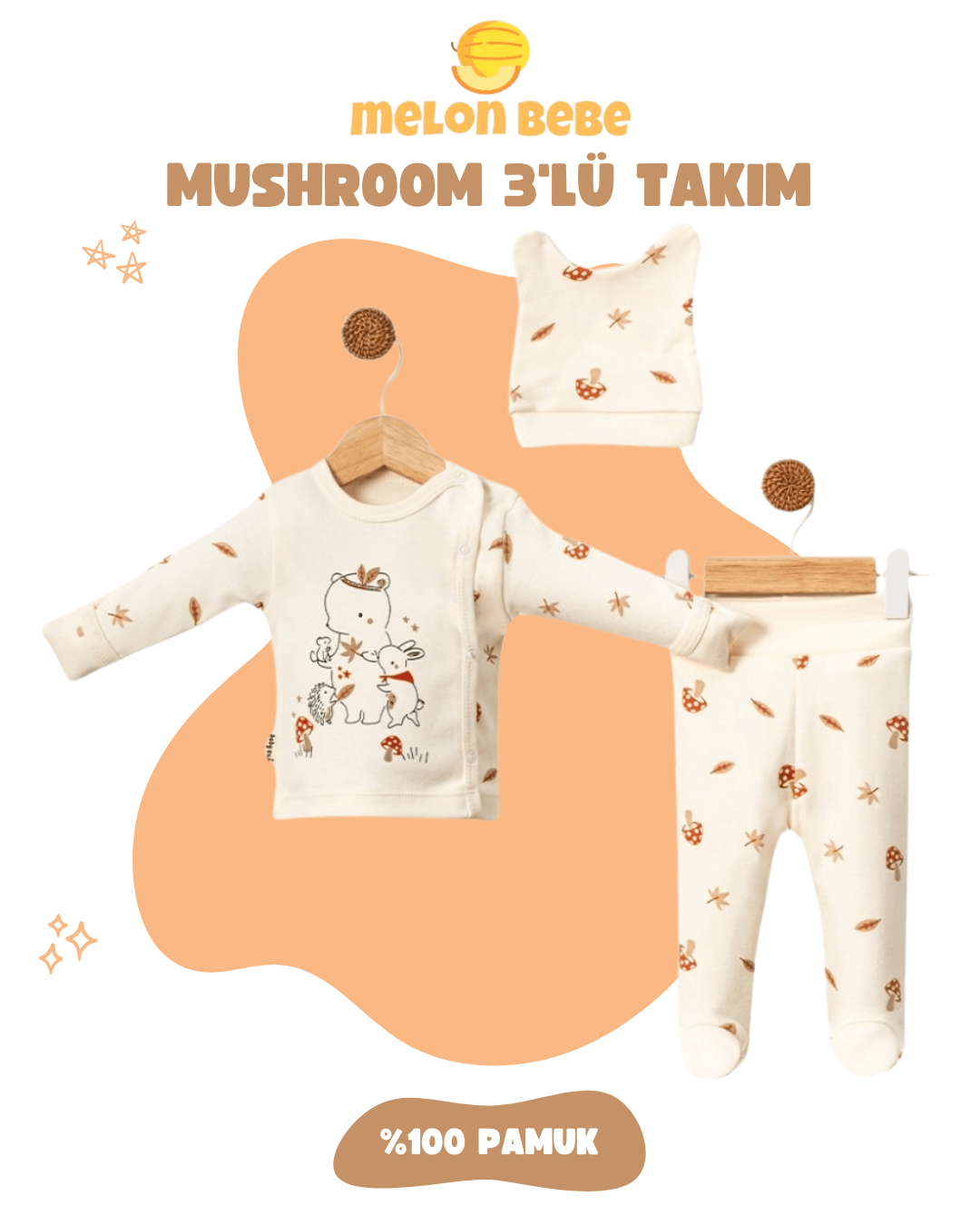 Mushroom 3'lü Takım