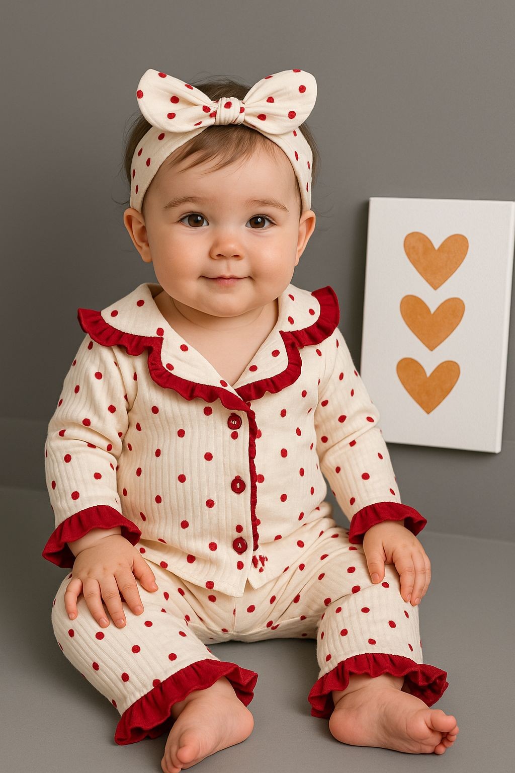 Minik Kalpler Bebe Yaka 2'li Takım