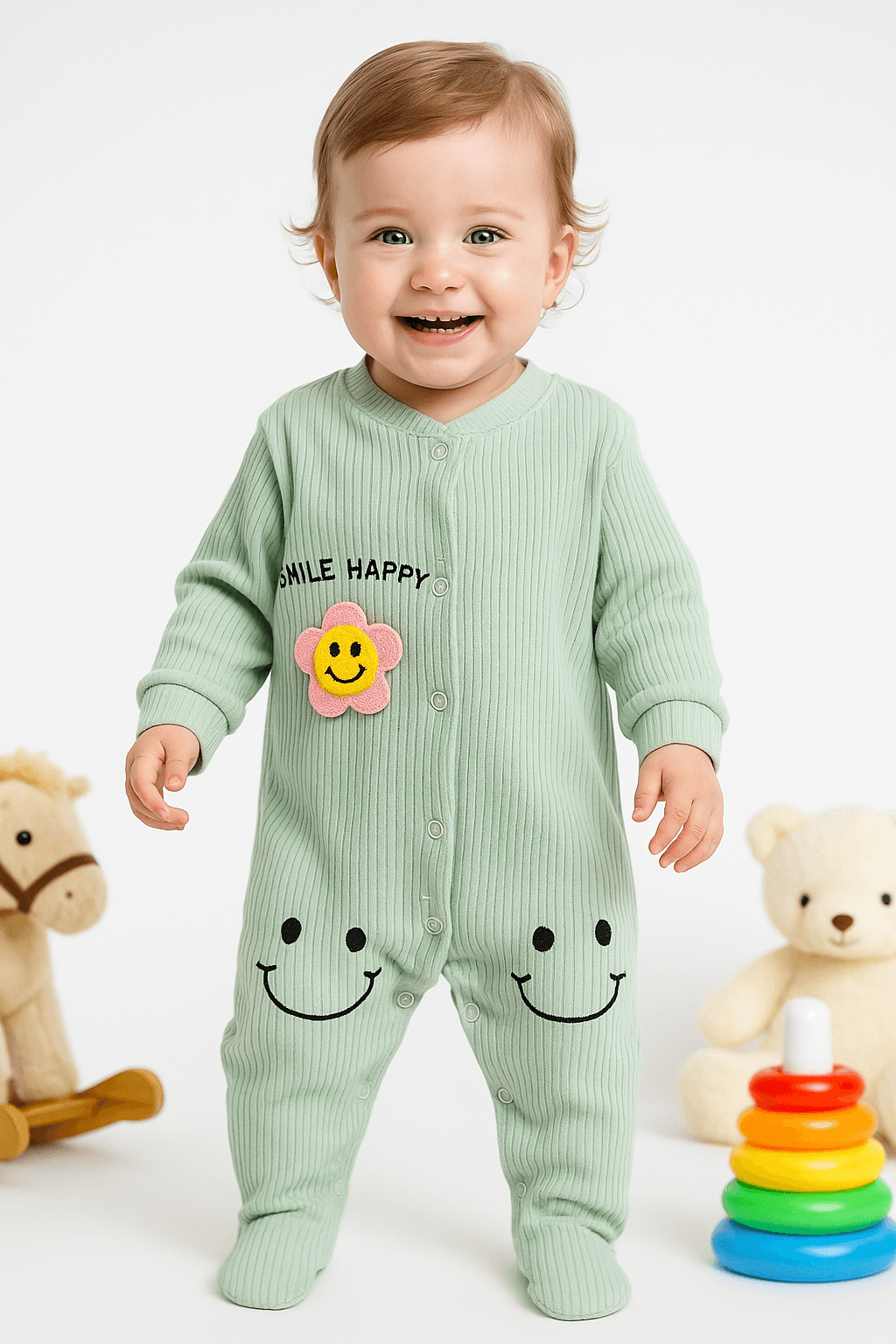 Smile Happy Çıtçıtlı Tulum