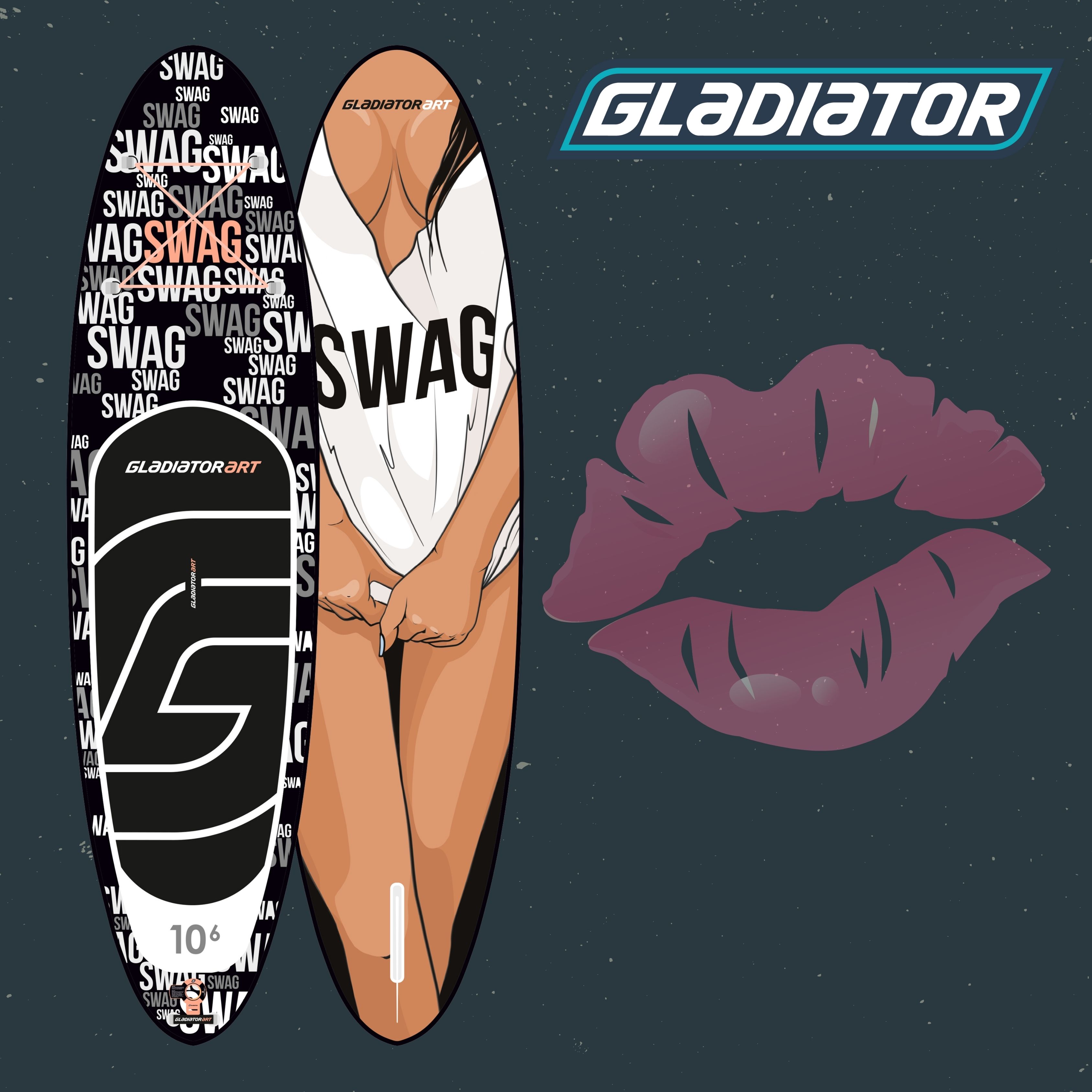 Pro 10'6 Swag Şişme Sup Paddle Board(Kürek Sörfü) - Full Paket