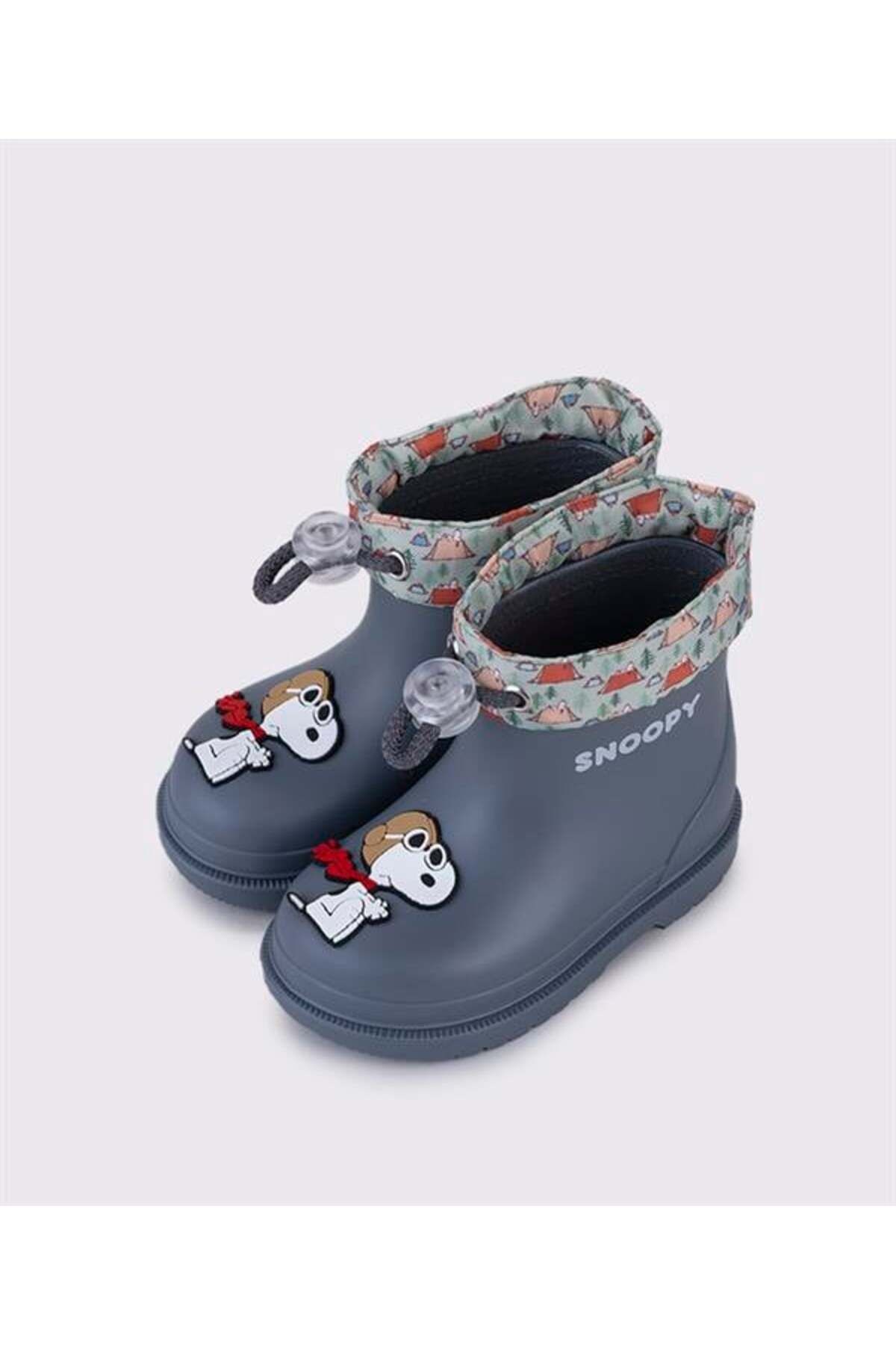 İgor Kışlık Çocuk Bımbı Snoopy Azul-Blue Kar Botu