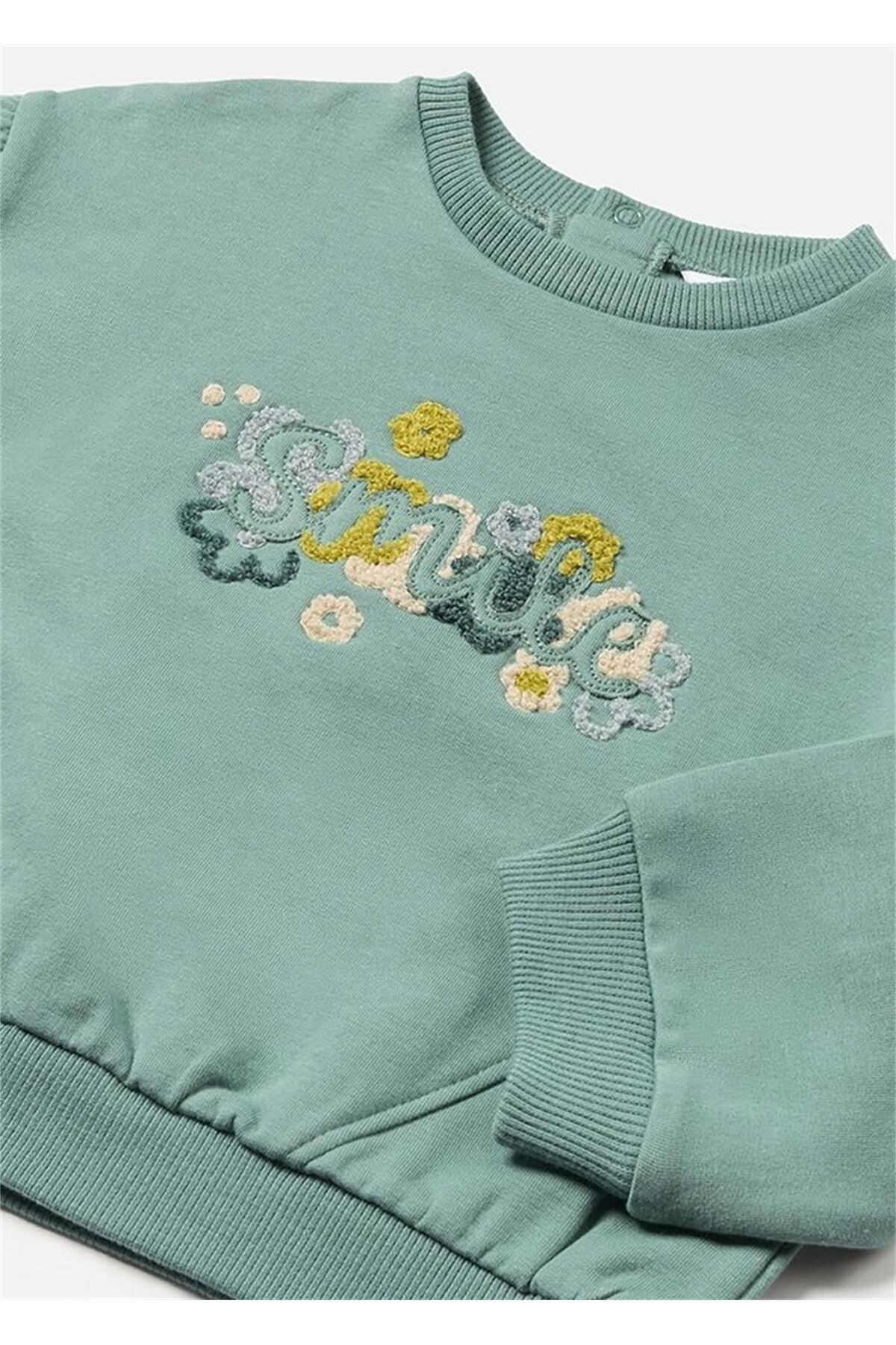 Kız Bebek Sweatshirt Yeşil 2476