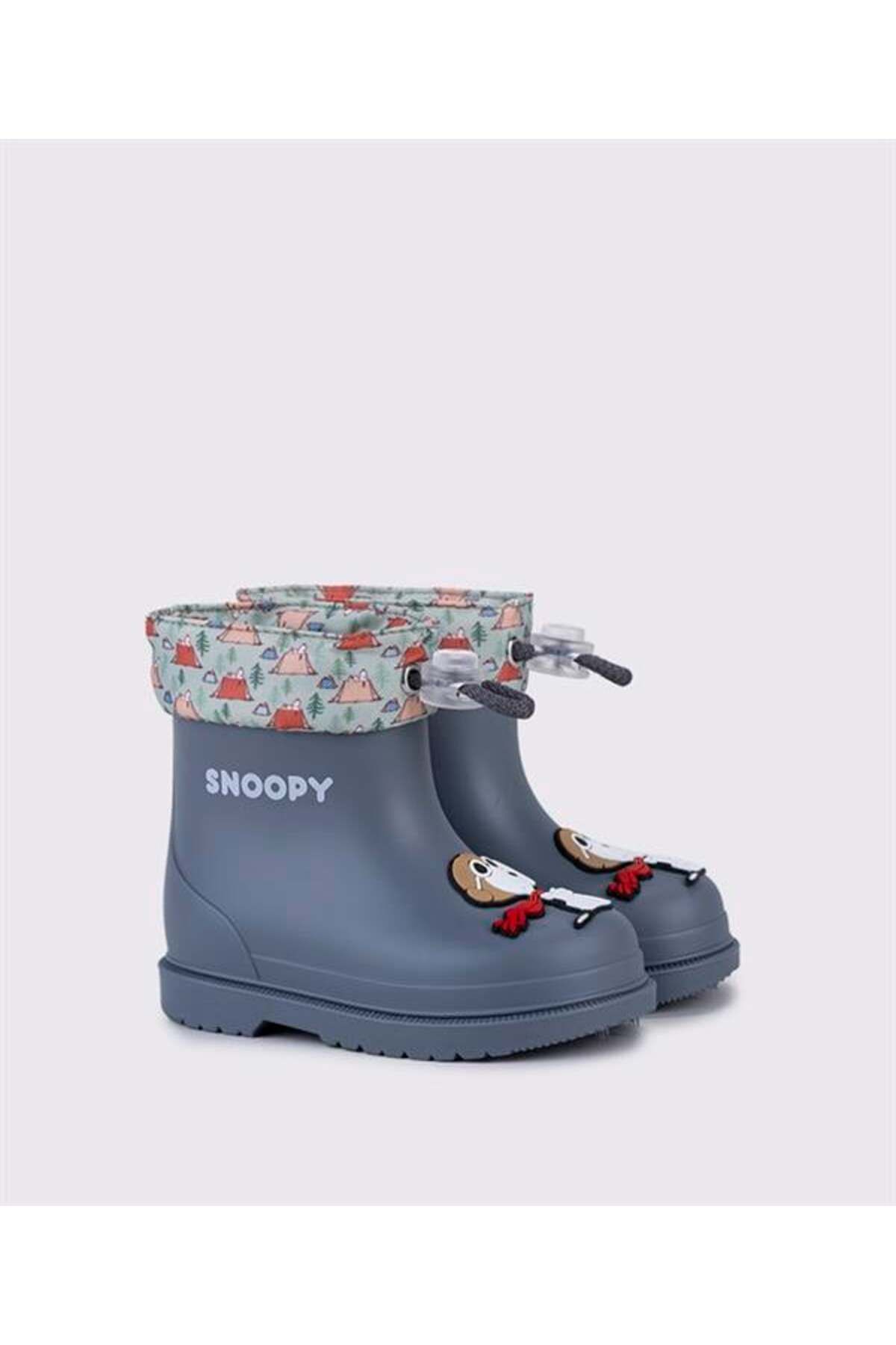 İgor Kışlık Çocuk Bımbı Snoopy Azul-Blue Kar Botu