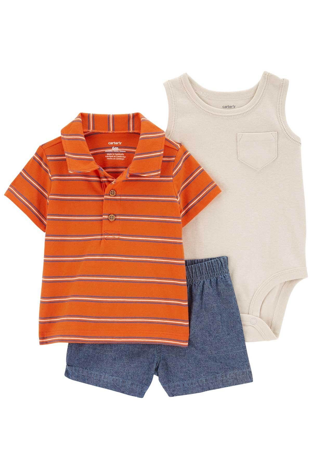 Erkek Bebek Alt Üst Set