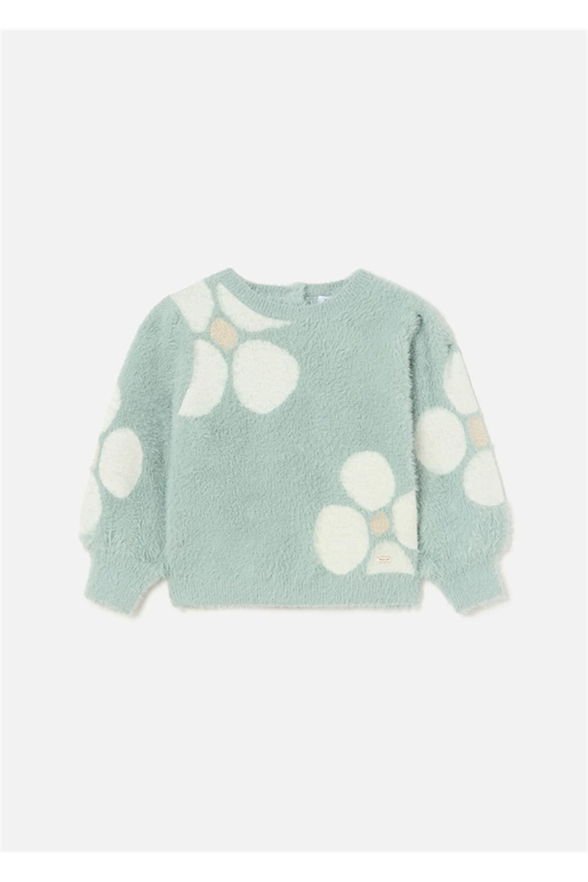 Kız Bebek Sweater Mint Yeşili 2321